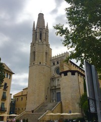 Fototapeta na wymiar Collegiate Church of Sant Feliu, Girona, Spain