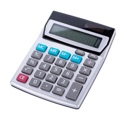 Calculator isolated on white background