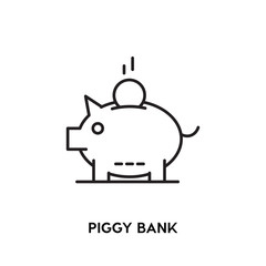 Piggy Bank Vector Icon