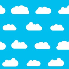 Fluffy clouds background