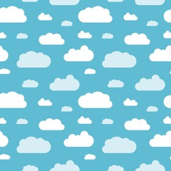Seamless clouds vector