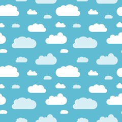 Seamless clouds vector