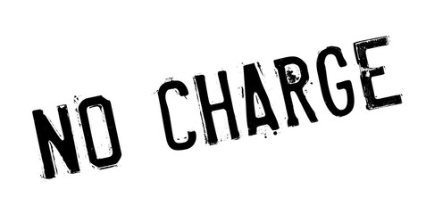 No Charge rubber stamp. Grunge design with dust scratches. Effects can be easily removed for a clean, crisp look. Color is easily changed.