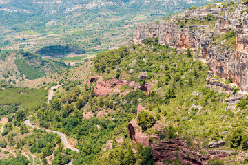 Rocky landscape around Siurana de Prades, Tarragona, Catalunya, Spain.