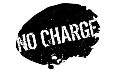 No Charge rubber stamp. Grunge design with dust scratches. Effects can be easily removed for a clean, crisp look. Color is easily changed.