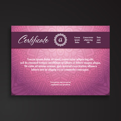 Business Card. Vintage decorative elements. Diploma