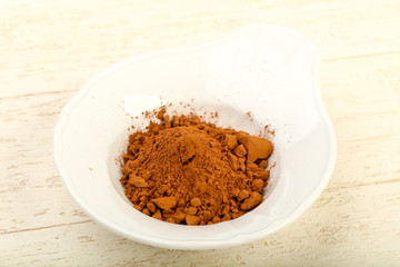 Fototapeta na wymiar Cocoa powder
