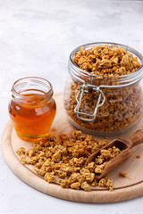 Home made coconut granola