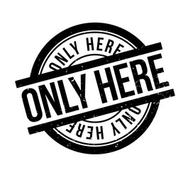 Only Here rubber stamp. Grunge design with dust scratches. Effects can be easily removed for a clean, crisp look. Color is easily changed.