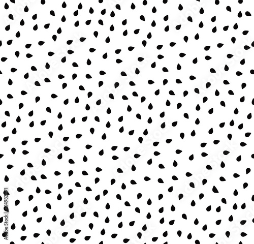 Download "Watermelon seeds summer seamless pattern, black seeds on ...