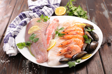 assorted fish and crustacean