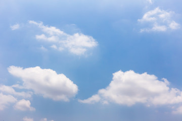 Fototapeta na wymiar Blue sky with clouds background