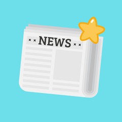 Newspaper vector illustration