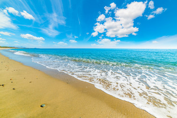 Golden shore in Perdepera beach