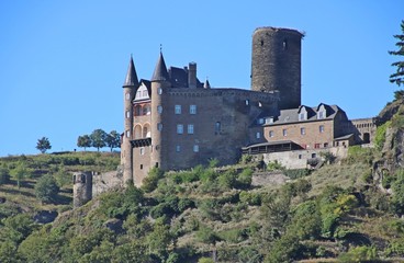 Fototapeta na wymiar Burg Katz über St. Goarshausen