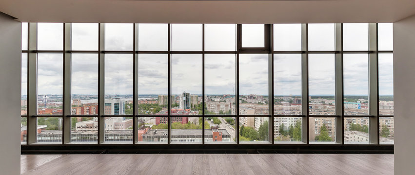 Fototapeta big glass window