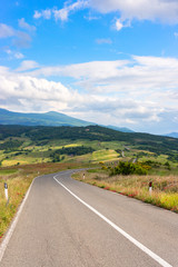 Summer country road in beautiful Tuscany