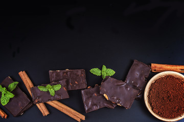 Chocolate / Chocolate bar / chocolate background