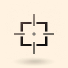 Vector Black Aim Icon