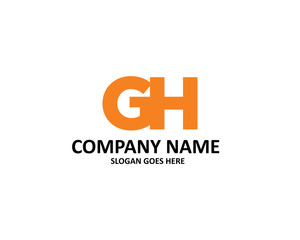 Fototapeta premium gh letter logo