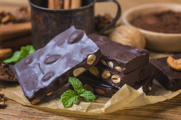 Chocolate / Chocolate bar / chocolate background