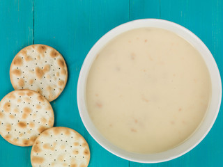 Bowl of Cream of Chicken Soup