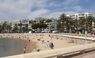 Fototapeta na wymiar plage de Cannes
