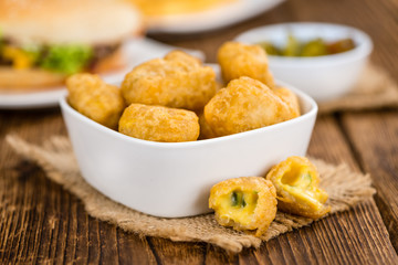 Portion of Chili Cheese Nuggets