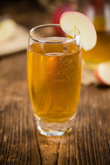 Apple Cider (selective focus, close-up shot)