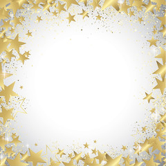 Gold stars background