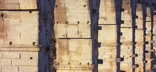 Pont Du Gard roman aqueduct in France - website banner