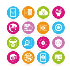 data analytics icons, seo icons