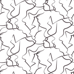 Abstract white and black geo vector pattern. Seamless faux stone pattern.