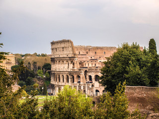 Cityview from Coliseum of Rome, Italy