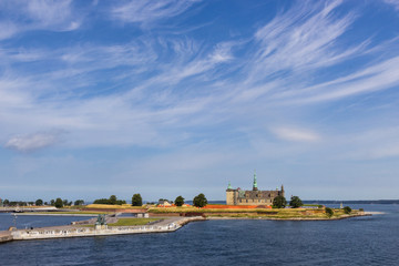 Fototapeta na wymiar view of Kronborg castle in Denmark