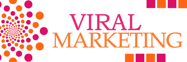 Viral Marketing Pink Orange Dots Horizontal 