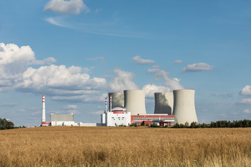 Fototapeta na wymiar Nuclear power plant Temelin in the Czech Republic