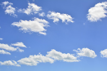 Fototapeta premium Blue sky with clouds