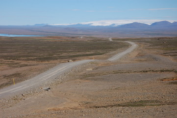 the road in Iceland