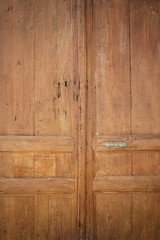 the texture of the wood door