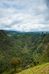 Ravine in Guatemala and forest