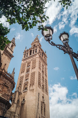 Fototapeta na wymiar The Giralda tower in Sevilla, Andalusia