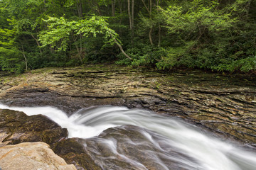 Fototapeta premium Natural Water Slide at Meadow Run - Ohiopyle State Park, Pennsylvania