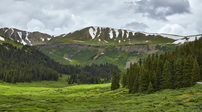 Scenic view from a gulch on the east side of Independence Pass, Colorado
