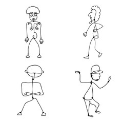 Vector set of Abstract Human Symbols