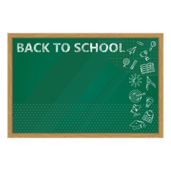 Fototapeta premium black to school chalkboard