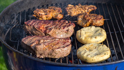 delicious BBQ on the grill