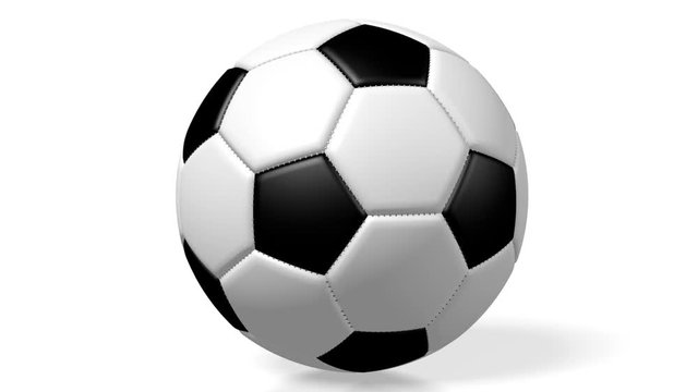 3D soccer/ football ball on white background