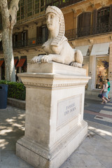 Estatuas del Paseo del Borne, Palma, Mallorca, Islas Baleares, Espa&ntilde;a