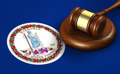 Virginia Legal System And Law Concept